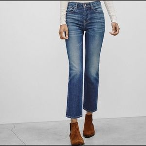 The Castings High Rise Crop Straight Leg Jeans